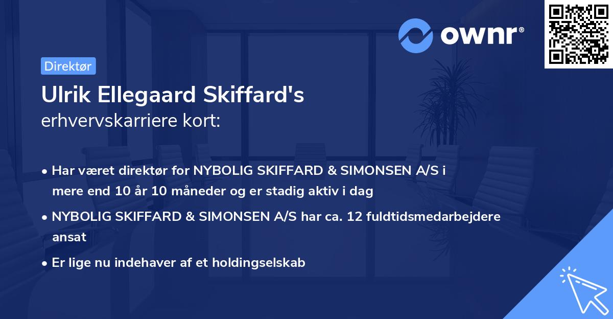Ulrik Ellegaard Skiffard's erhvervskarriere kort