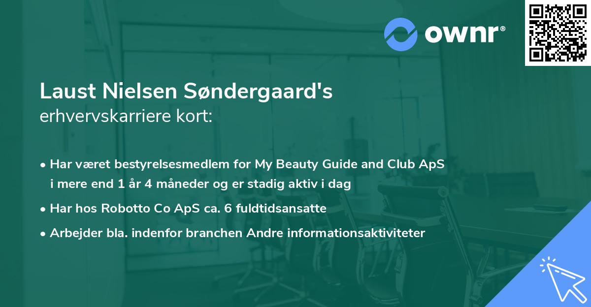 Laust Nielsen Søndergaard's erhvervskarriere kort