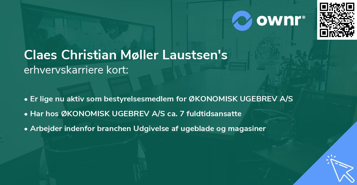 Claes Christian Møller Laustsen's erhvervskarriere kort
