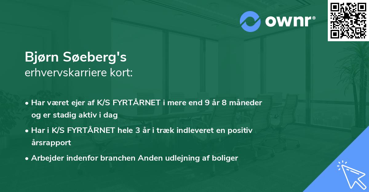 Bjørn Søeberg's erhvervskarriere kort