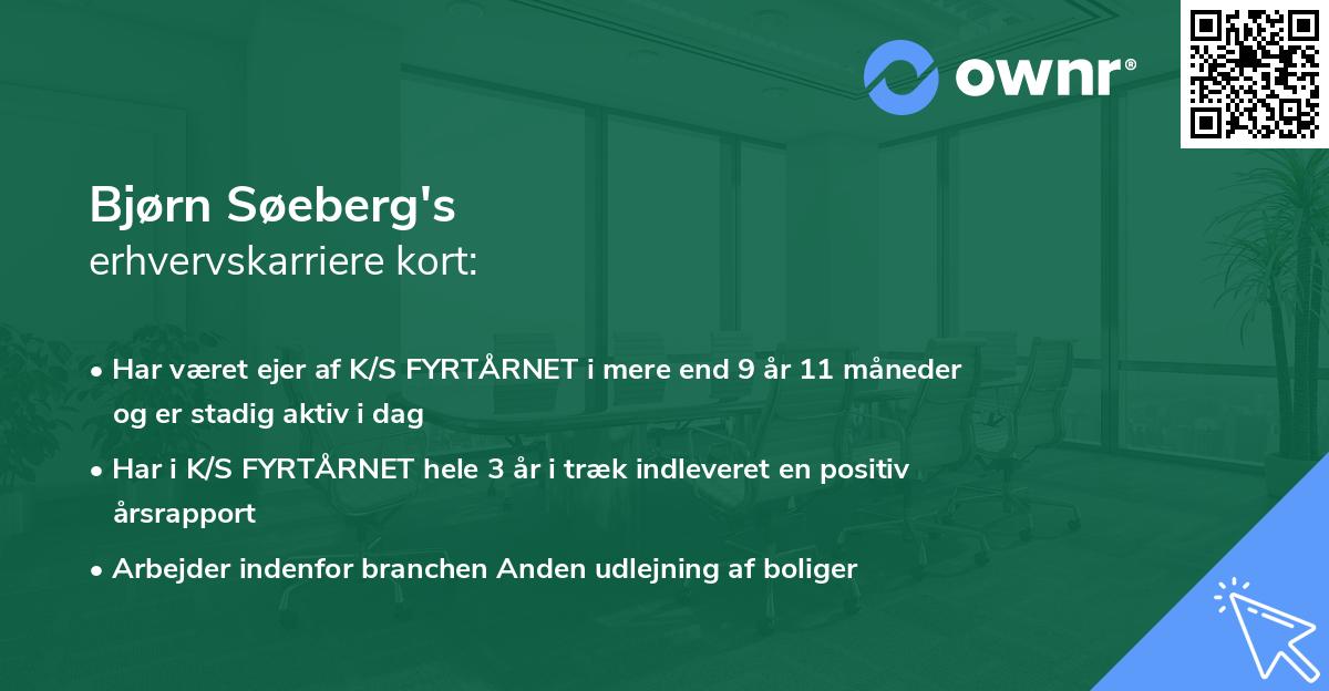 Bjørn Søeberg's erhvervskarriere kort