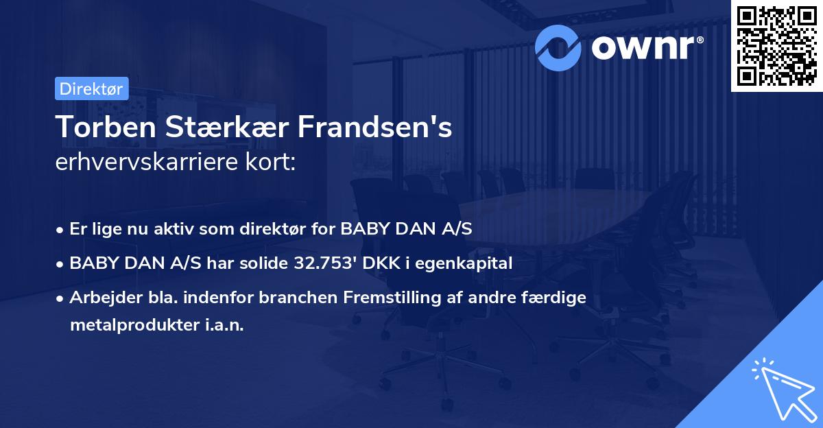Torben Stærkær Frandsen's erhvervskarriere kort