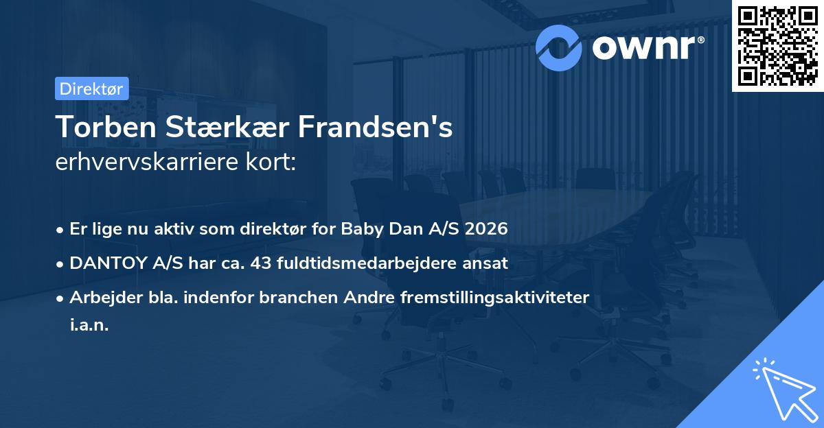 Torben Stærkær Frandsen's erhvervskarriere kort