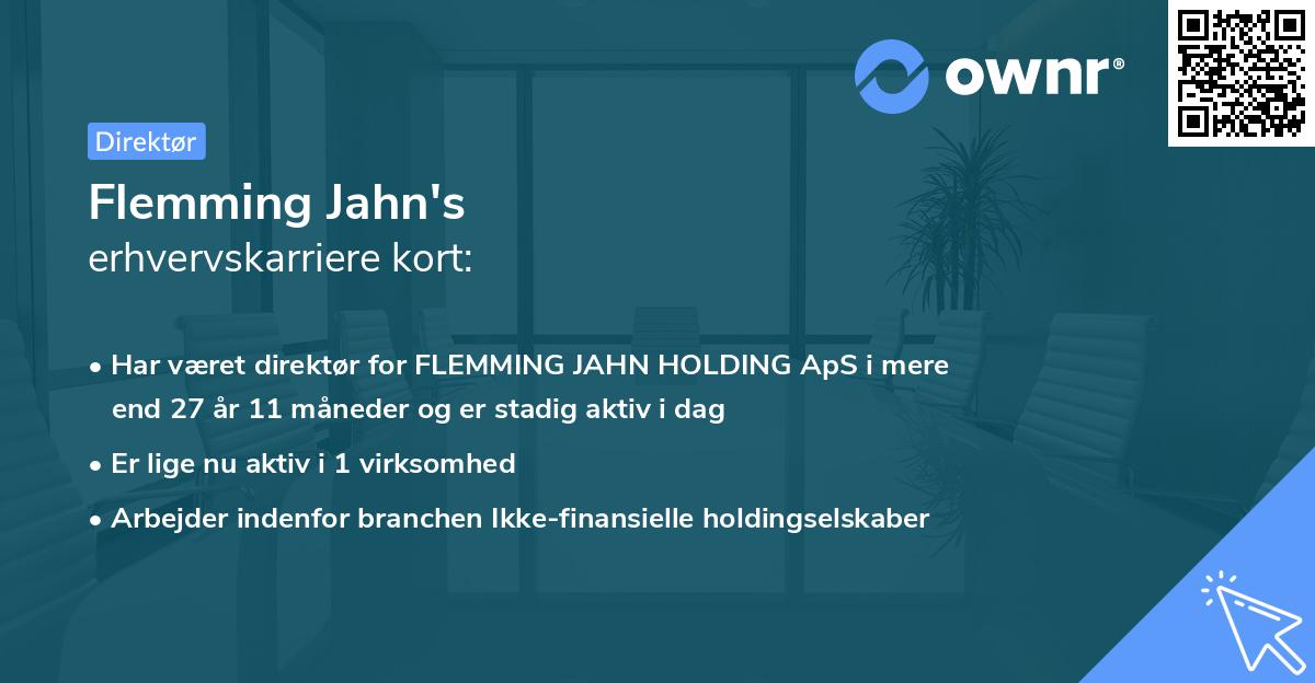 Flemming Jahn's erhvervskarriere kort