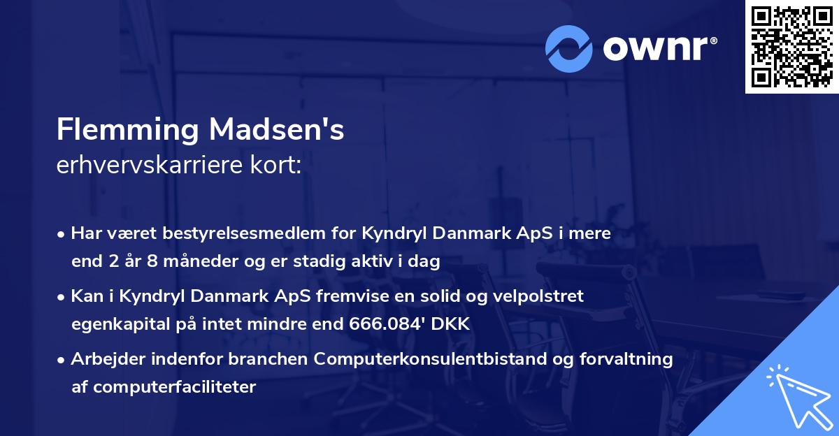 Flemming Madsen's erhvervskarriere kort