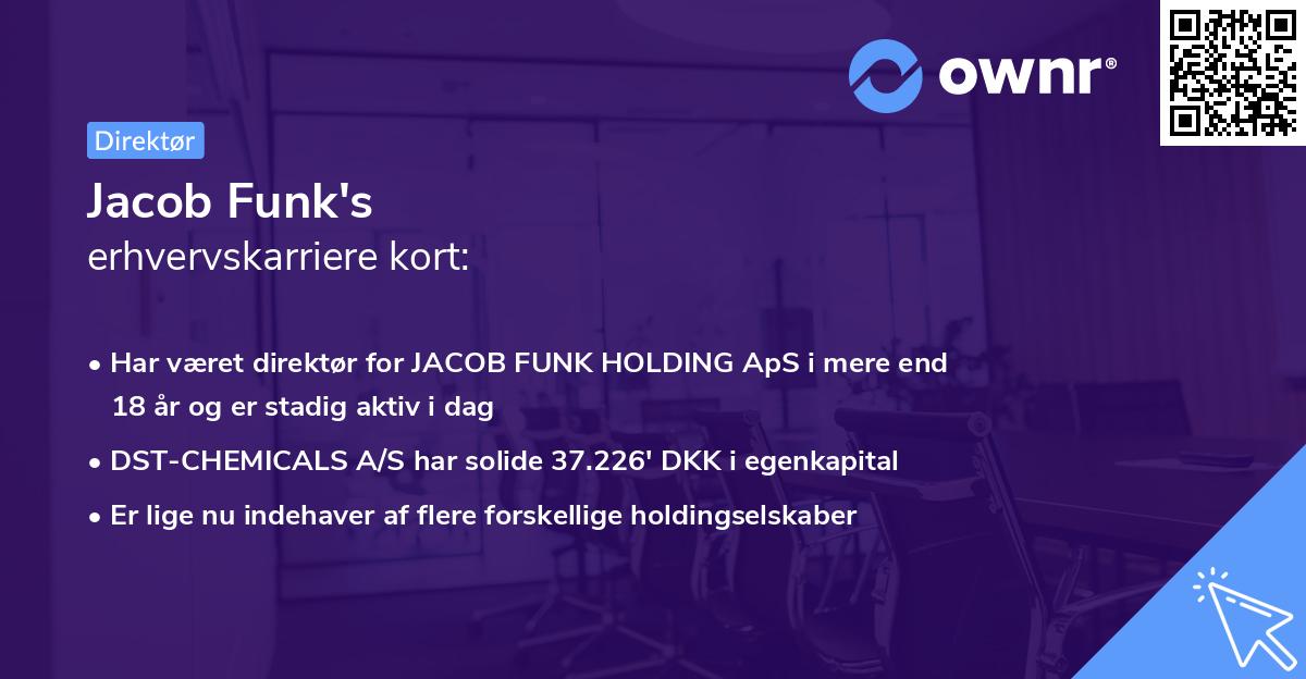 Jacob Funk's erhvervskarriere kort