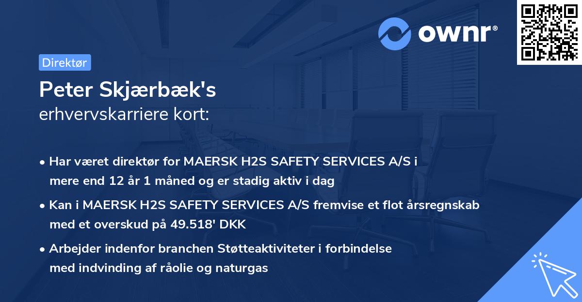 Peter Skjærbæk's erhvervskarriere kort