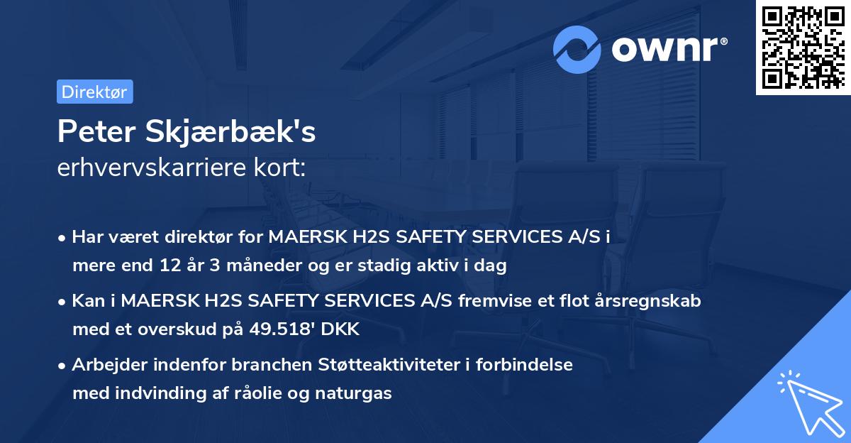 Peter Skjærbæk's erhvervskarriere kort