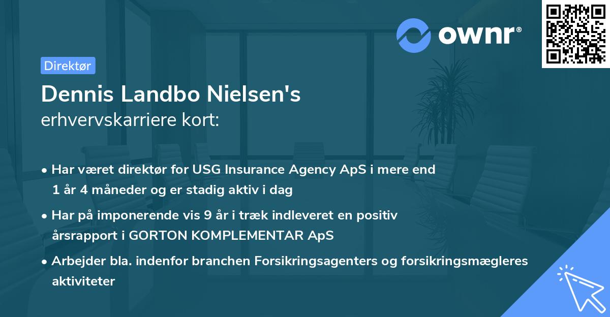 Dennis Landbo Nielsen's erhvervskarriere kort