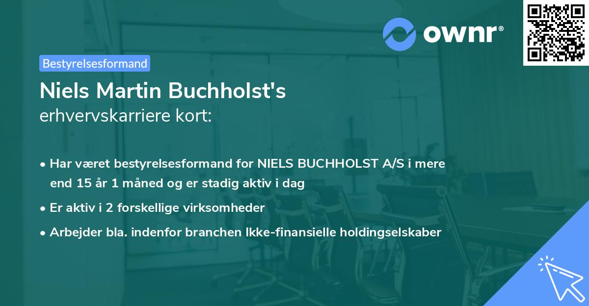 Niels Martin Buchholst's erhvervskarriere kort