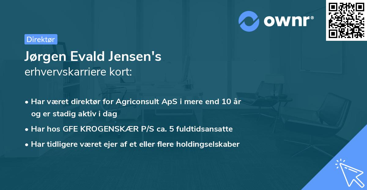 Jørgen Evald Jensen's erhvervskarriere kort