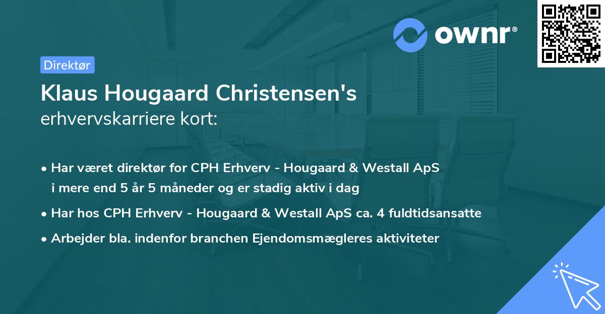 Klaus Hougaard Christensen's erhvervskarriere kort