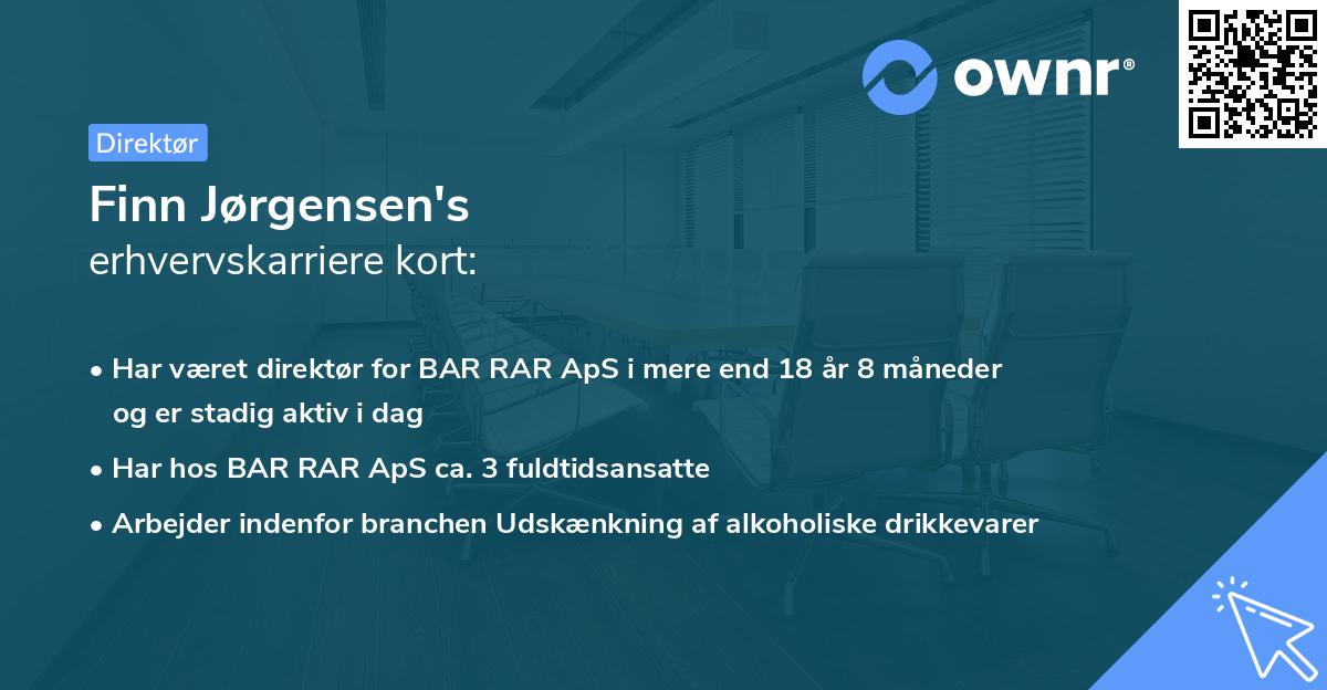 Finn Jørgensen's erhvervskarriere kort