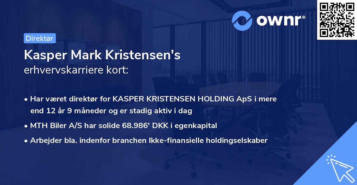 Kasper Mark Kristensen's erhvervskarriere kort