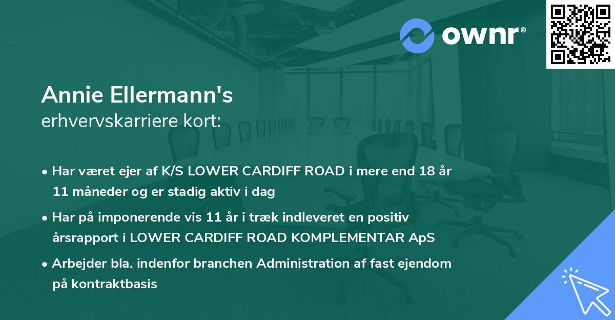 Annie Ellermann's erhvervskarriere kort