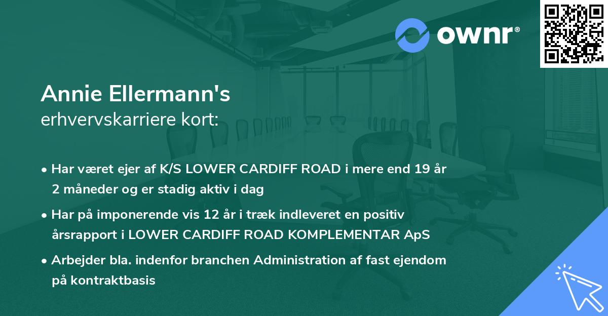 Annie Ellermann's erhvervskarriere kort