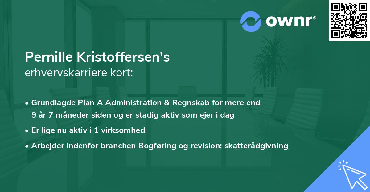 Pernille Kristoffersen's erhvervskarriere kort