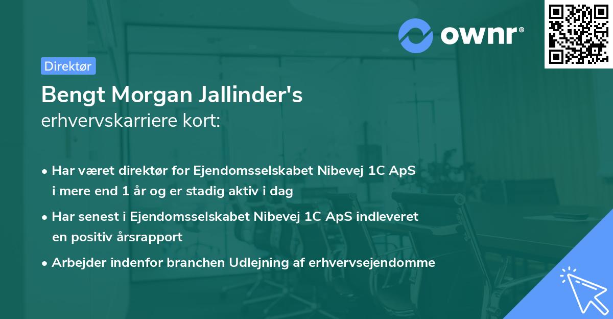 Bengt Morgan Jallinder's erhvervskarriere kort