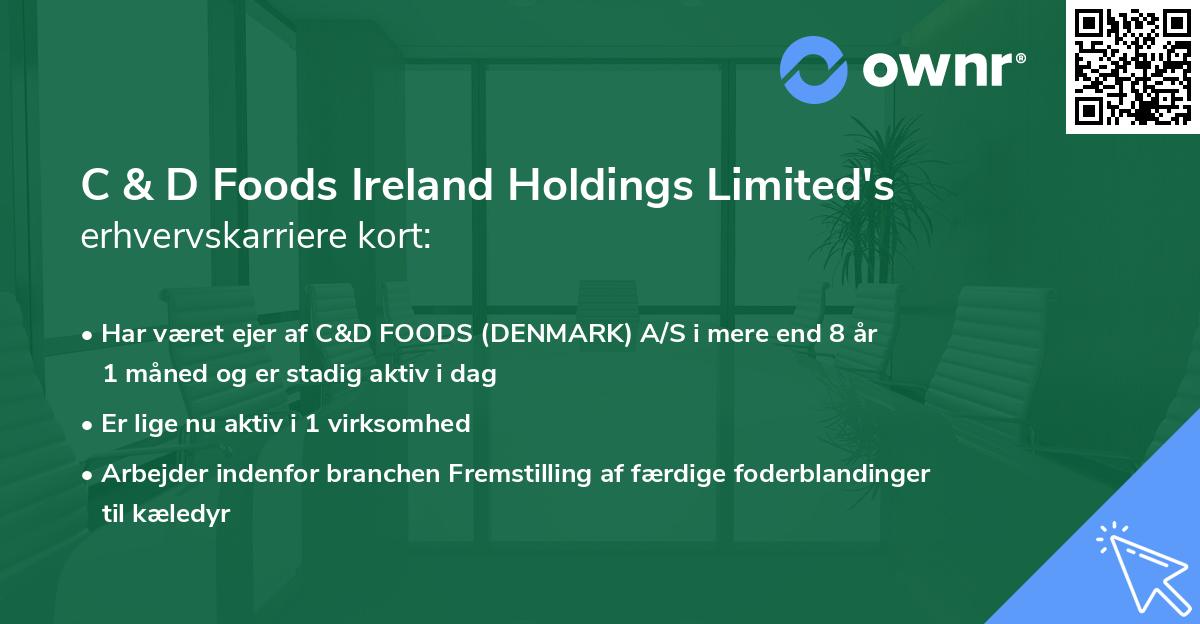 C & D Foods Ireland Holdings Limited's erhvervskarriere kort
