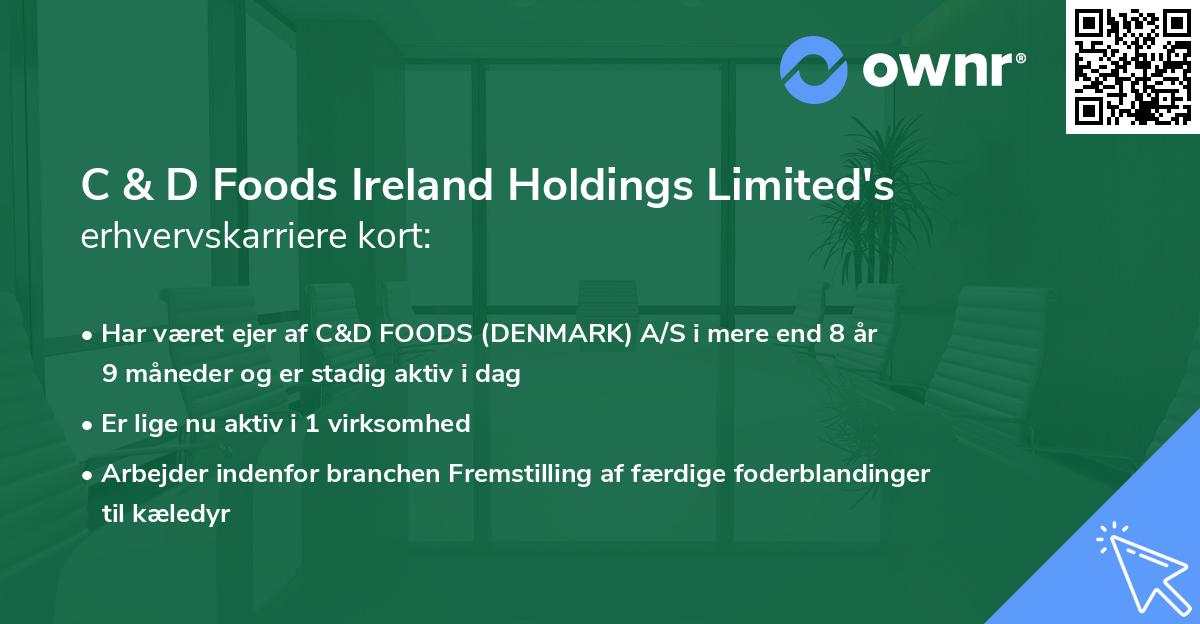 C & D Foods Ireland Holdings Limited's erhvervskarriere kort