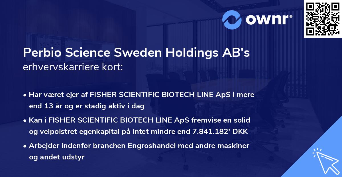 Perbio Science Sweden Holdings AB's erhvervskarriere kort