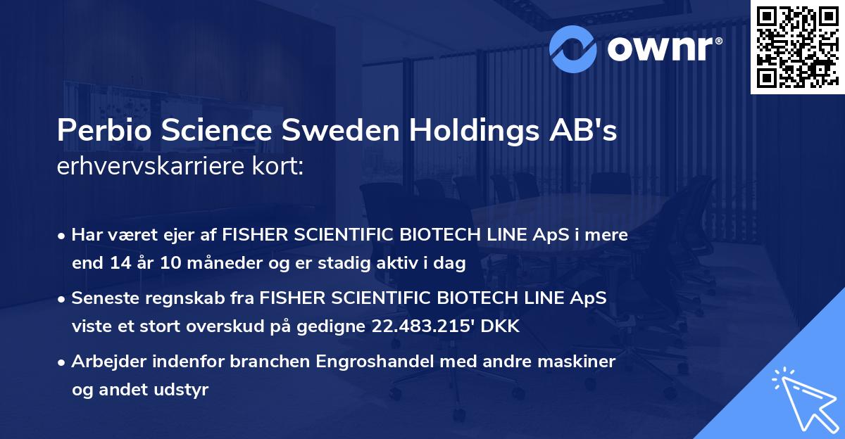 Perbio Science Sweden Holdings AB's erhvervskarriere kort