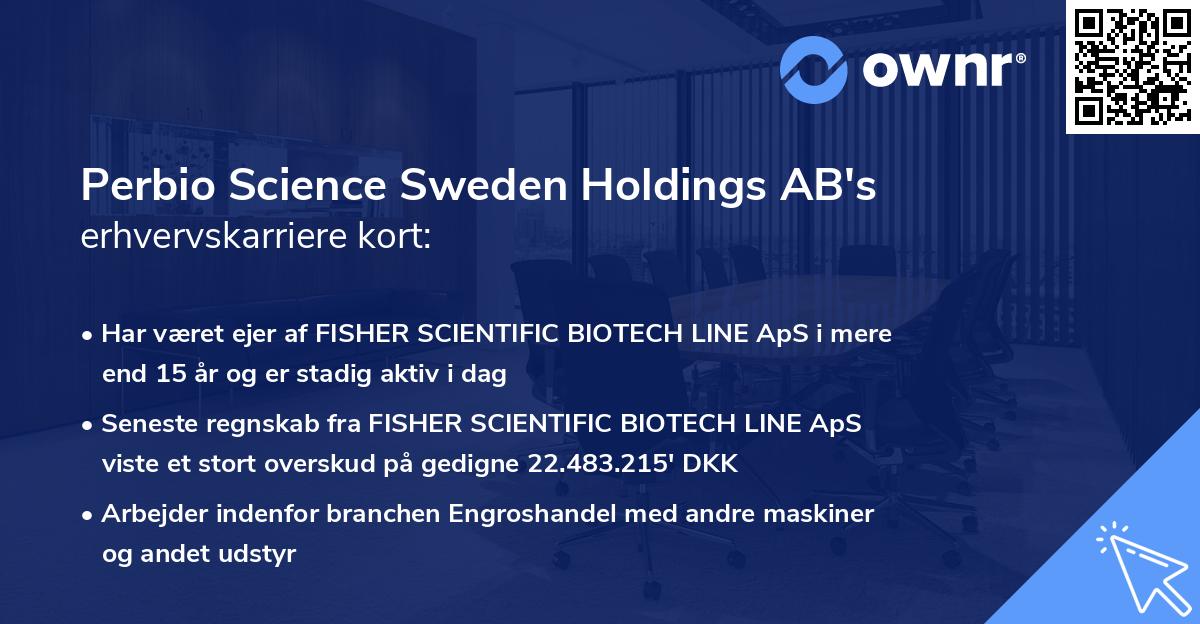 Perbio Science Sweden Holdings AB's erhvervskarriere kort