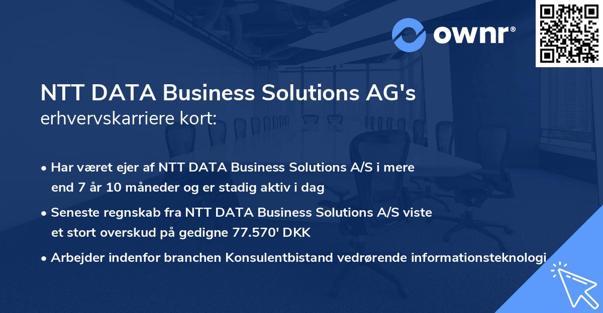 NTT DATA Business Solutions AG's erhvervskarriere kort