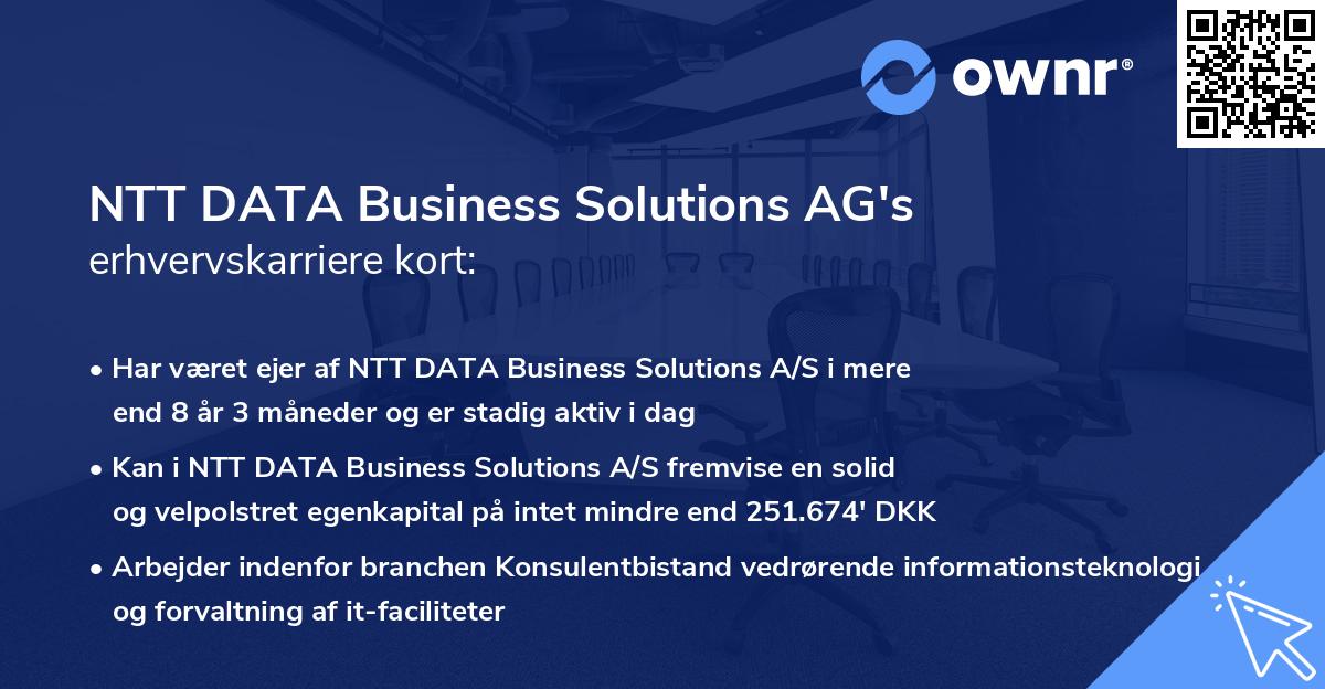 NTT DATA Business Solutions AG's erhvervskarriere kort