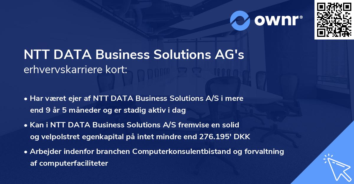 NTT DATA Business Solutions AG's erhvervskarriere kort