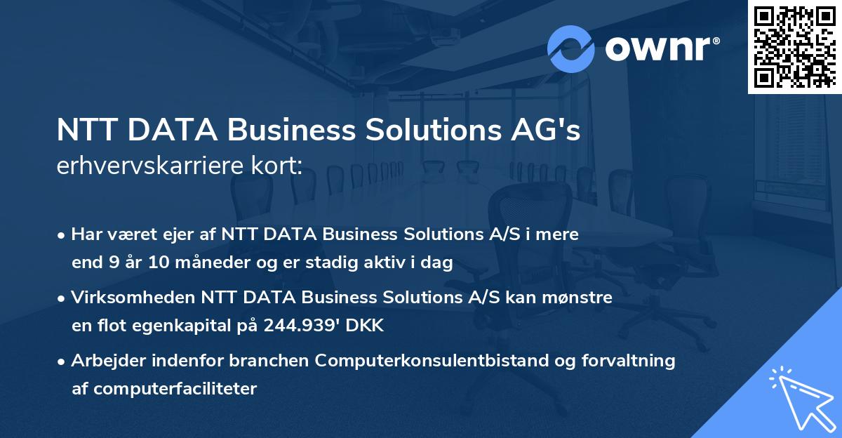 NTT DATA Business Solutions AG's erhvervskarriere kort