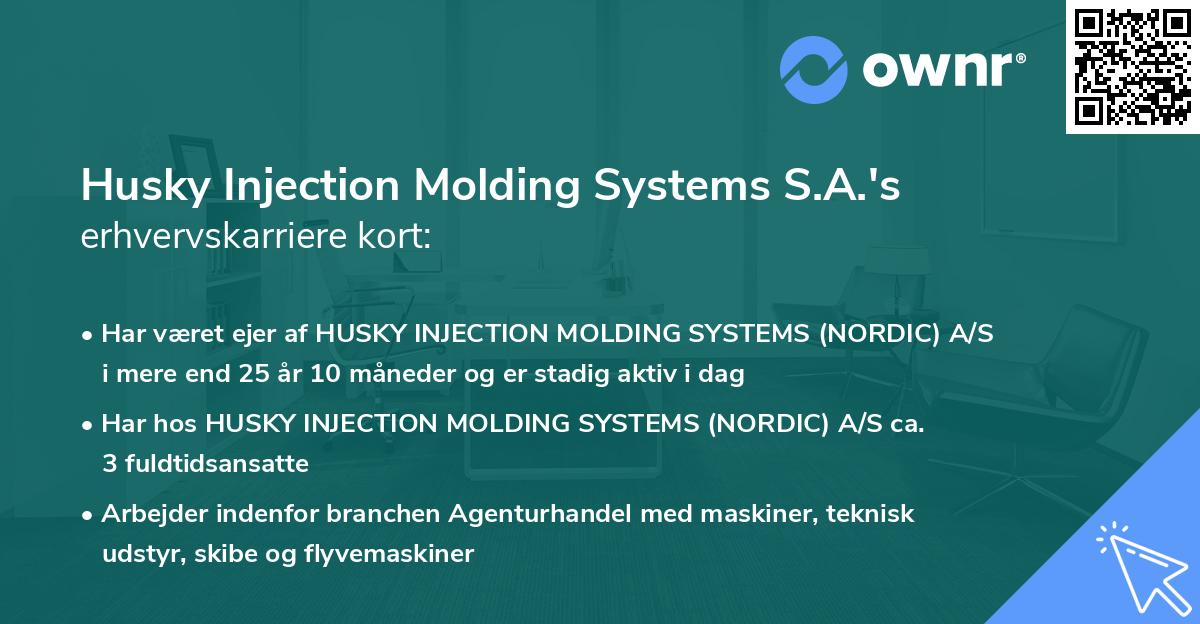 Husky Injection Molding Systems S.A.'s erhvervskarriere kort