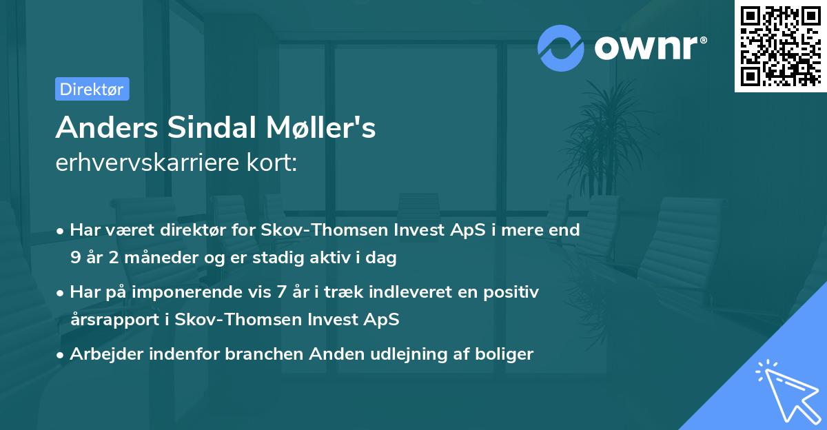 Anders Sindal Møller's erhvervskarriere kort