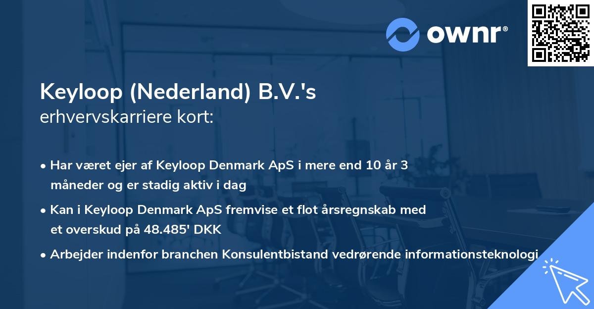 Keyloop (Nederland) B.V.'s erhvervskarriere kort