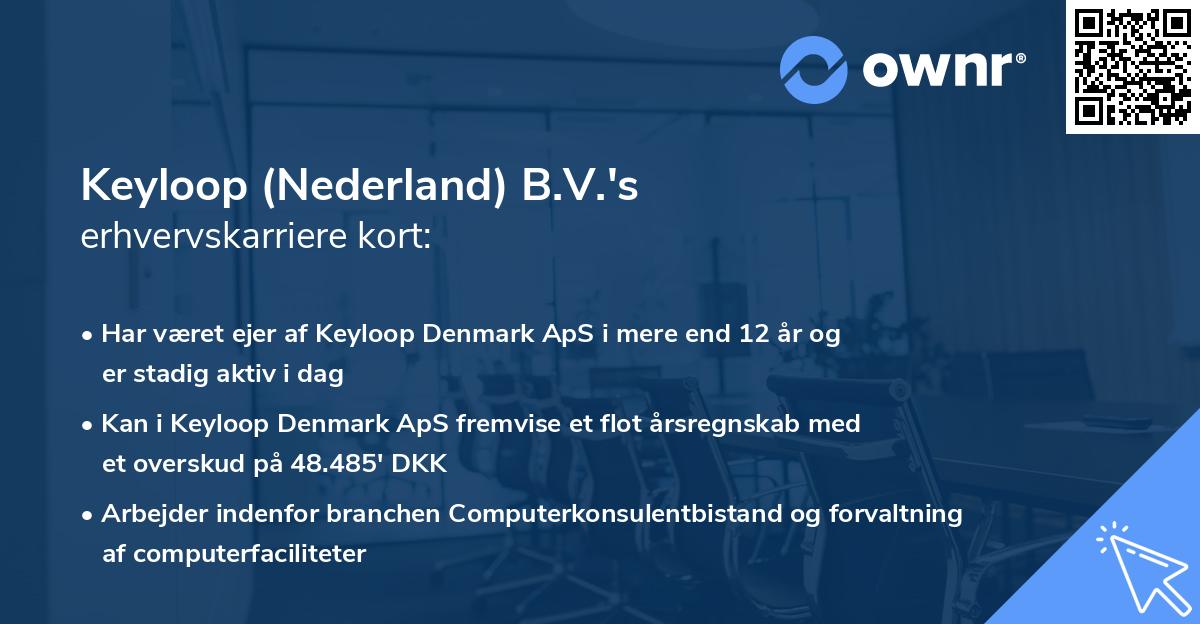 Keyloop (Nederland) B.V.'s erhvervskarriere kort
