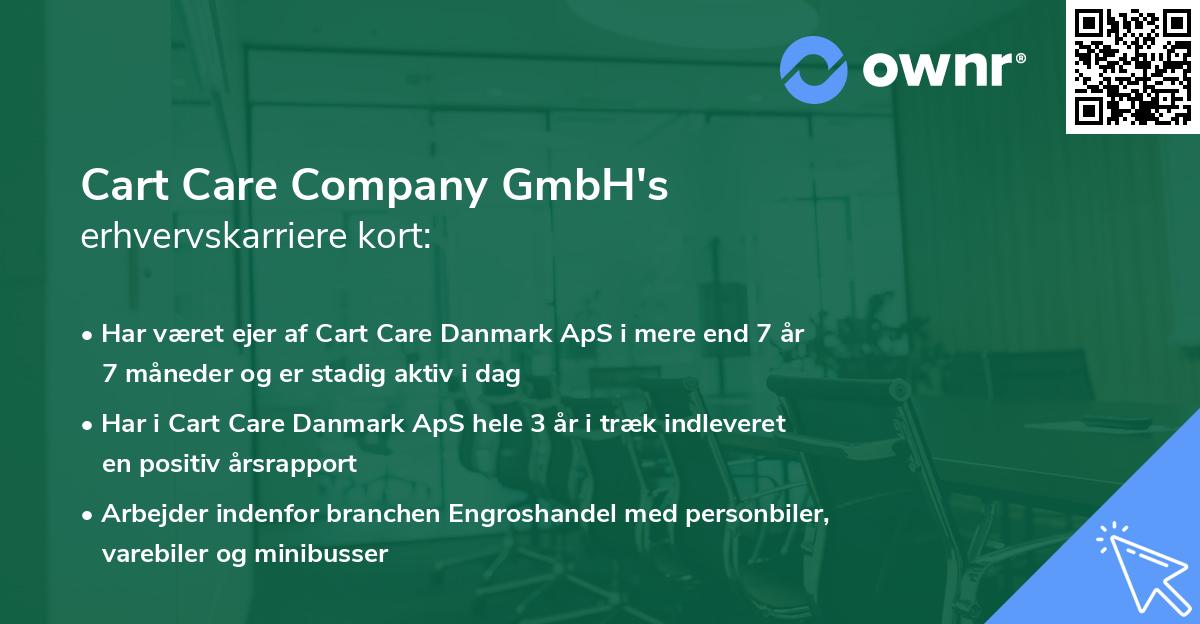 Cart Care Company GmbH's erhvervskarriere kort