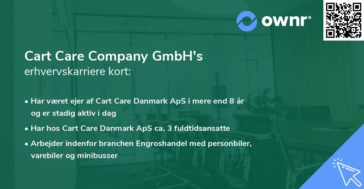 Cart Care Company GmbH's erhvervskarriere kort