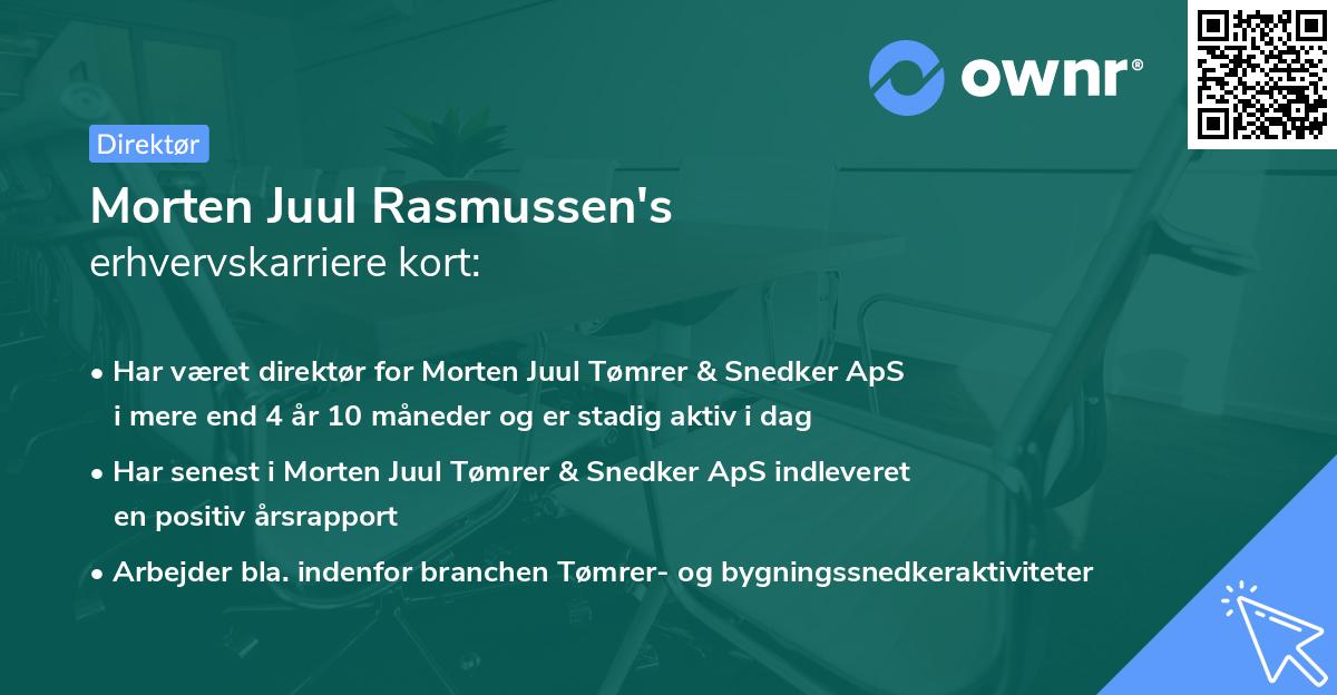 Morten Juul Rasmussen's erhvervskarriere kort