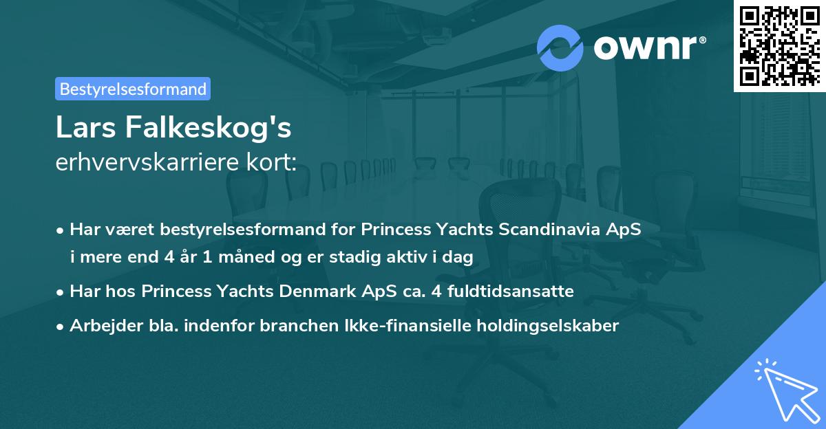 Lars Falkeskog's erhvervskarriere kort
