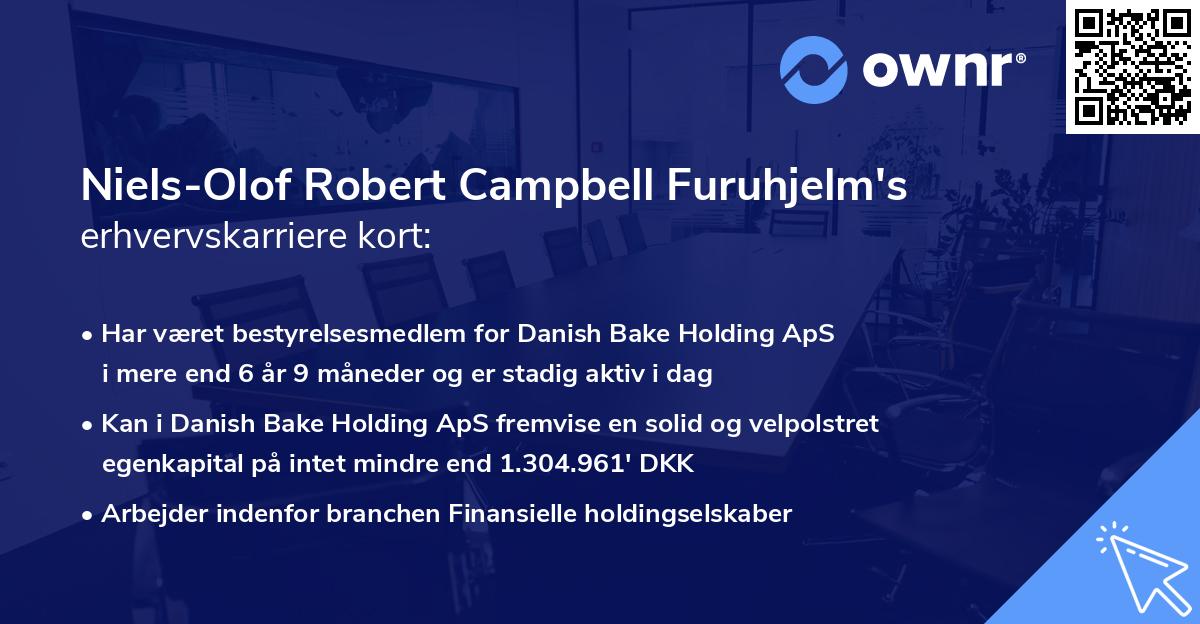 Niels-Olof Robert Campbell Furuhjelm's erhvervskarriere kort