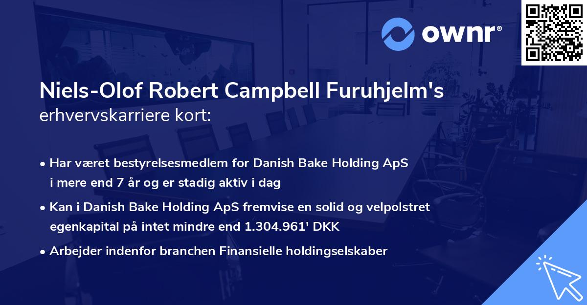 Niels-Olof Robert Campbell Furuhjelm's erhvervskarriere kort