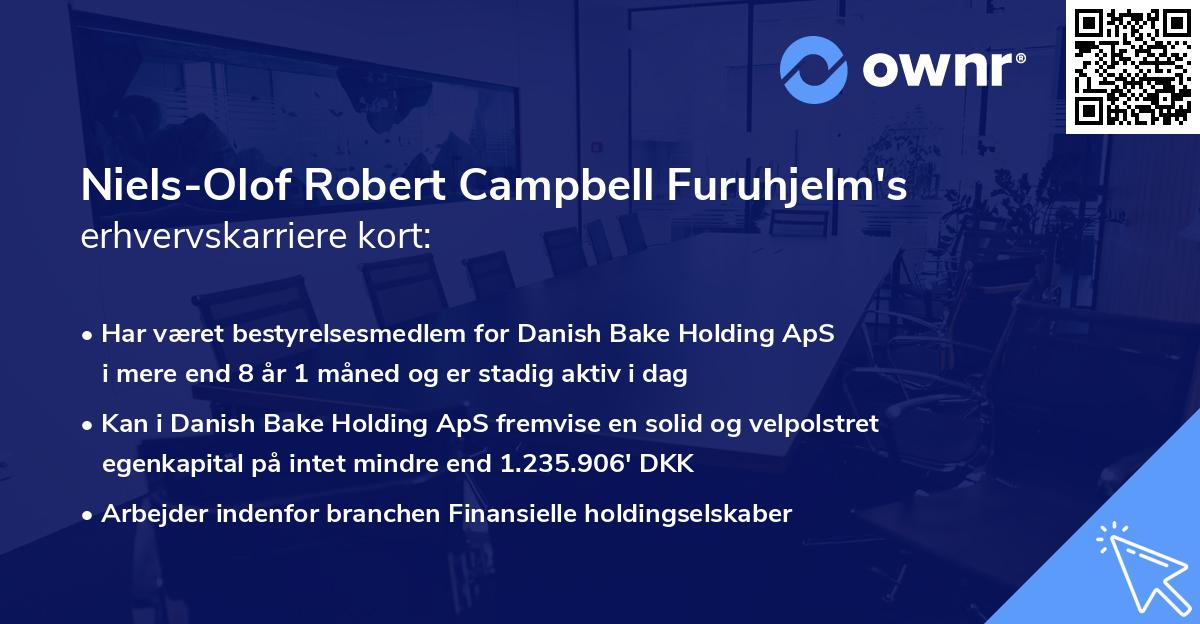 Niels-Olof Robert Campbell Furuhjelm's erhvervskarriere kort