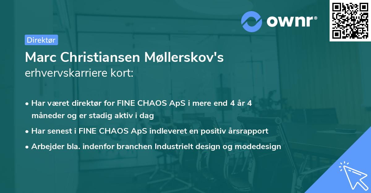 Marc Christiansen Møllerskov's erhvervskarriere kort