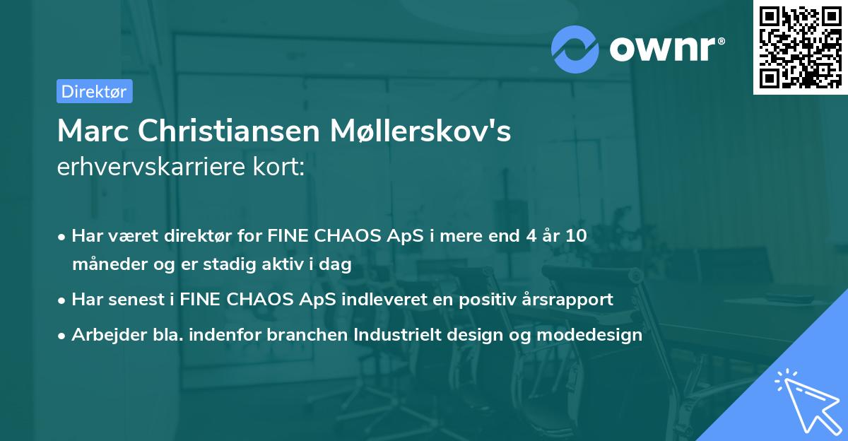 Marc Christiansen Møllerskov's erhvervskarriere kort