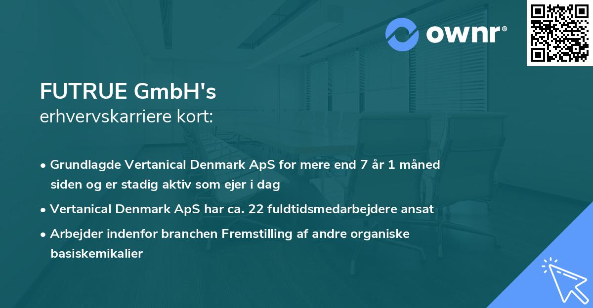 FUTRUE GmbH's erhvervskarriere kort