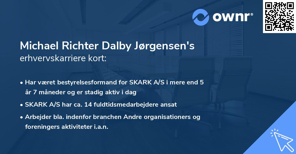 Michael Richter Dalby Jørgensen's erhvervskarriere kort