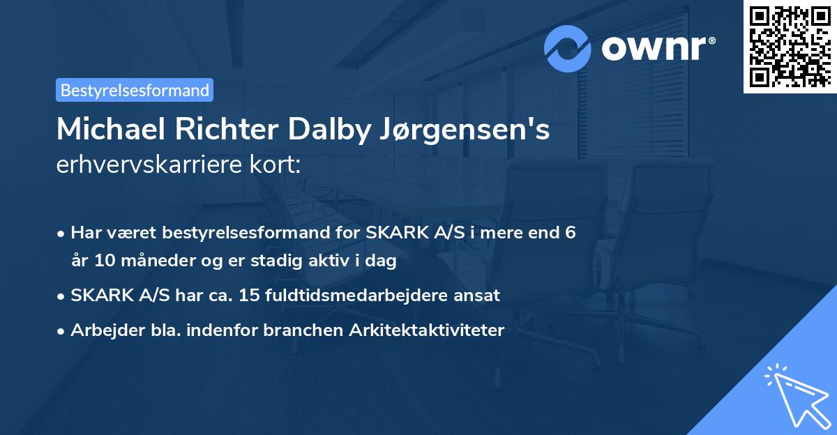 Michael Richter Dalby Jørgensen's erhvervskarriere kort