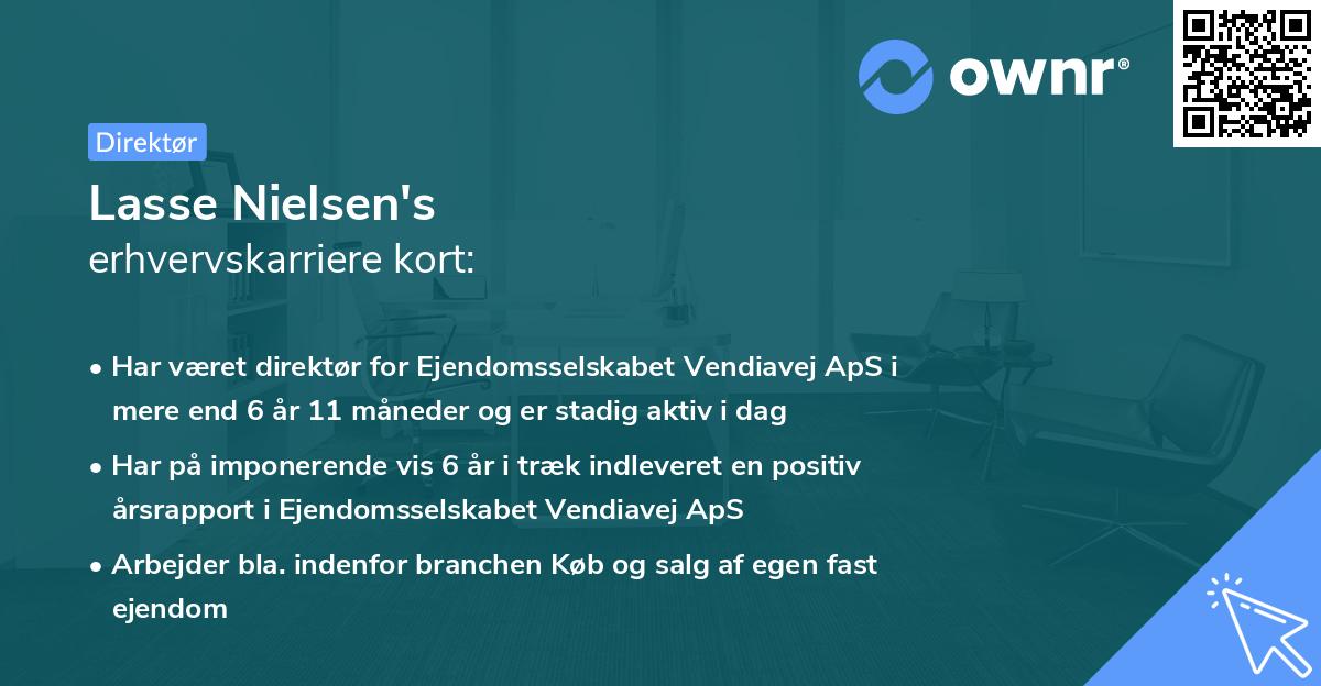 Lasse Nielsen's erhvervskarriere kort