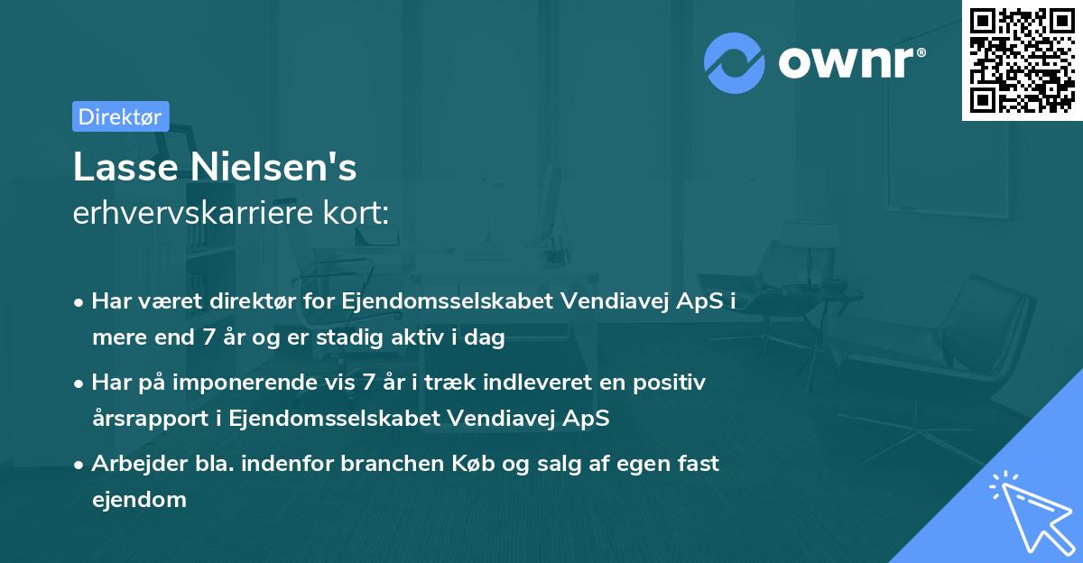 Lasse Nielsen's erhvervskarriere kort