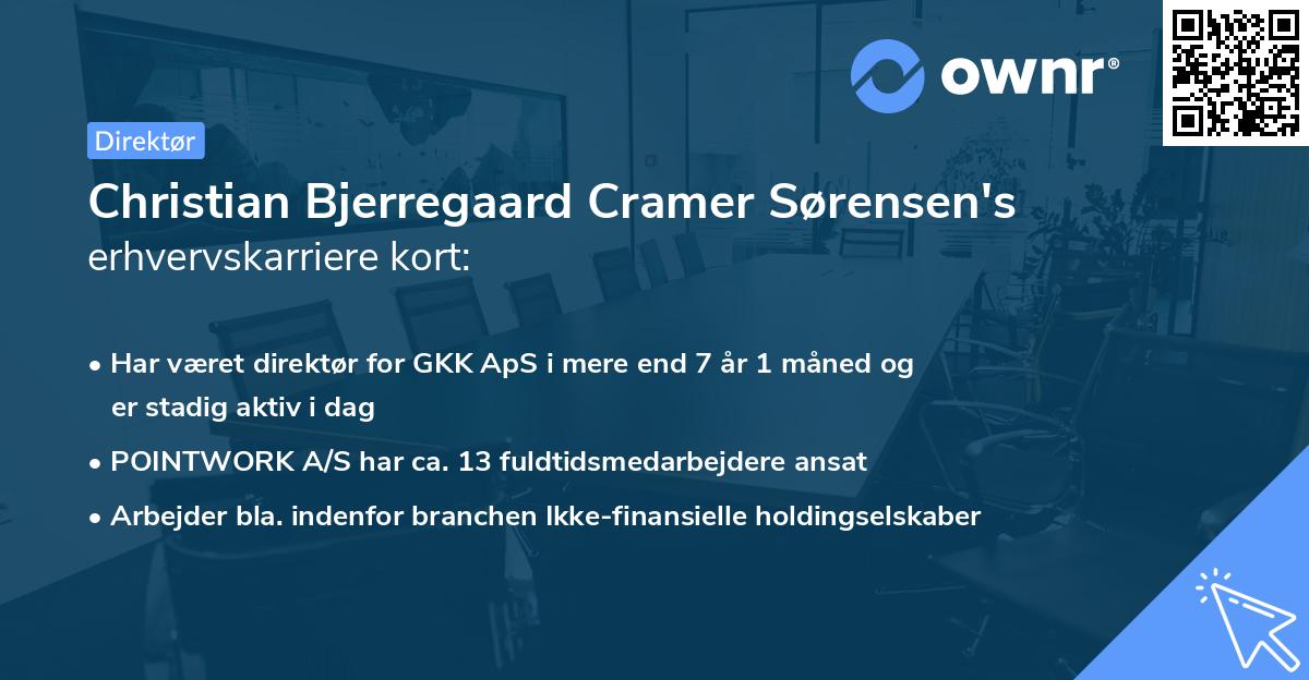 Christian Bjerregaard Cramer Sørensen's erhvervskarriere kort